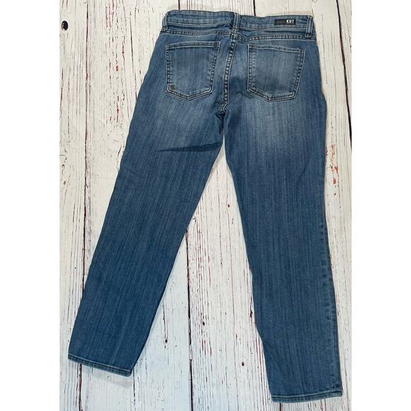 Kut from the Kloth Jeans Womens Sz 4 Catherine Ankle Straight Leg Medium Wash - Picture 2 of 13